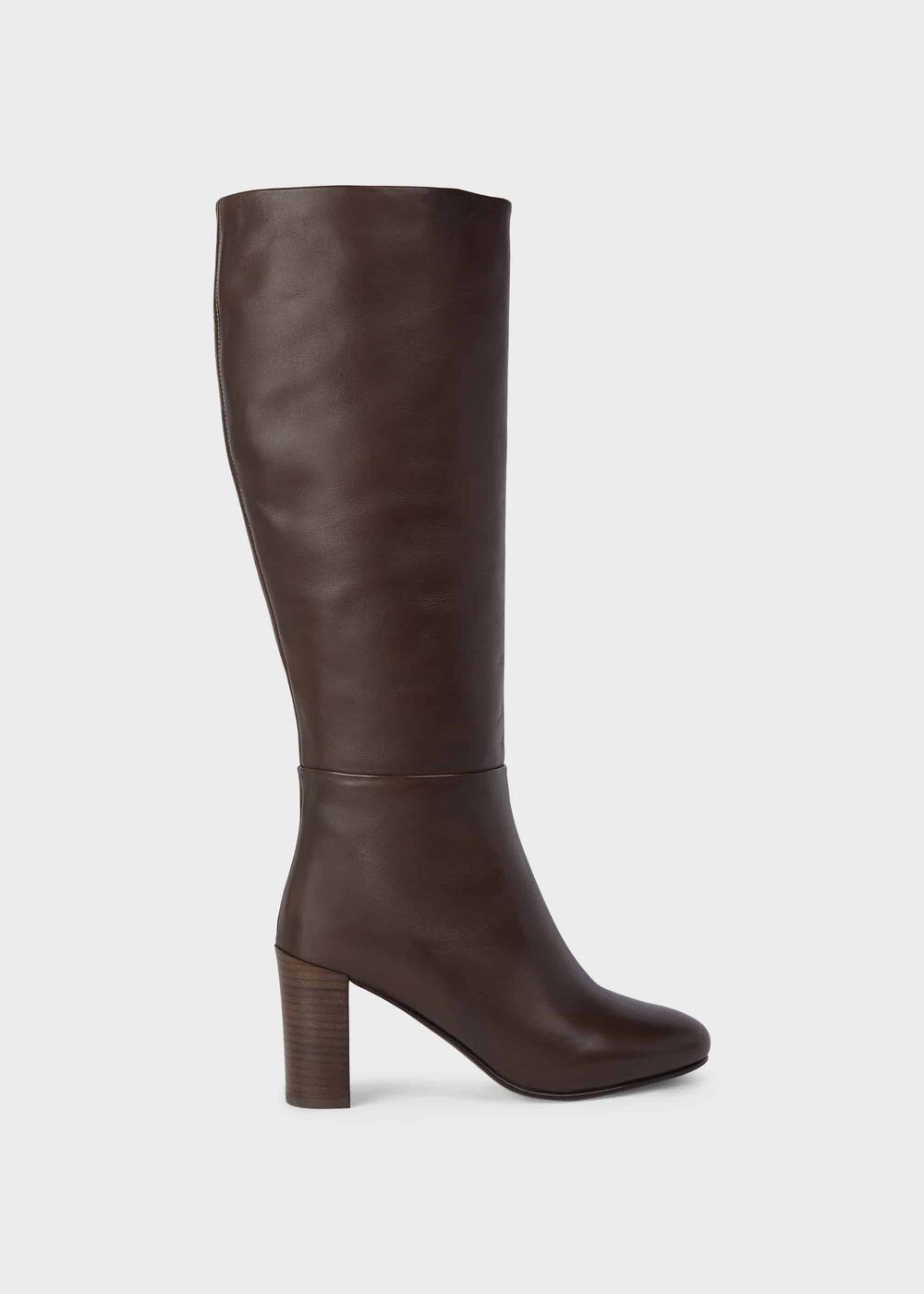 Anastasia Leather Knee High Boots, Dark Brown, hi-res
