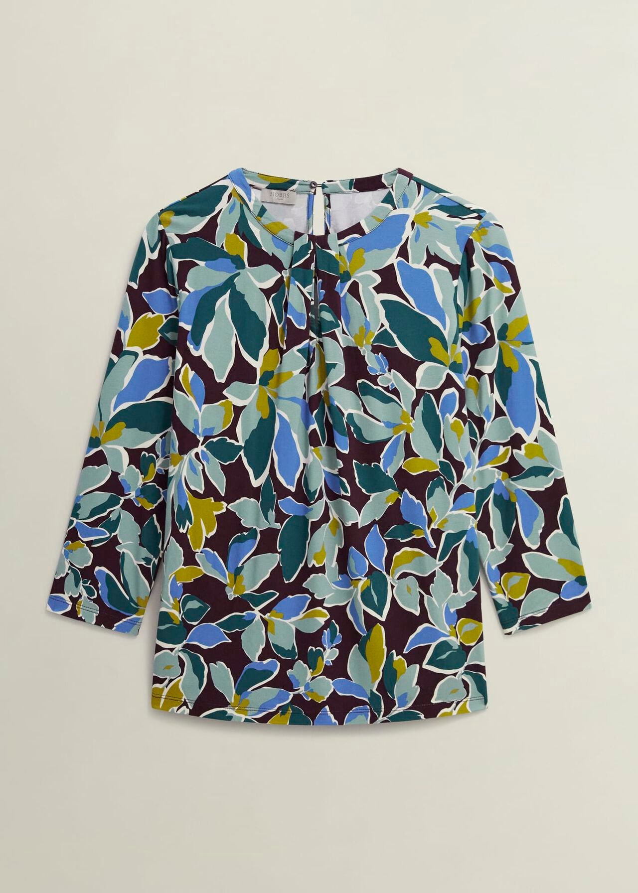 Julia Printed Top, Malbec Multi, hi-res