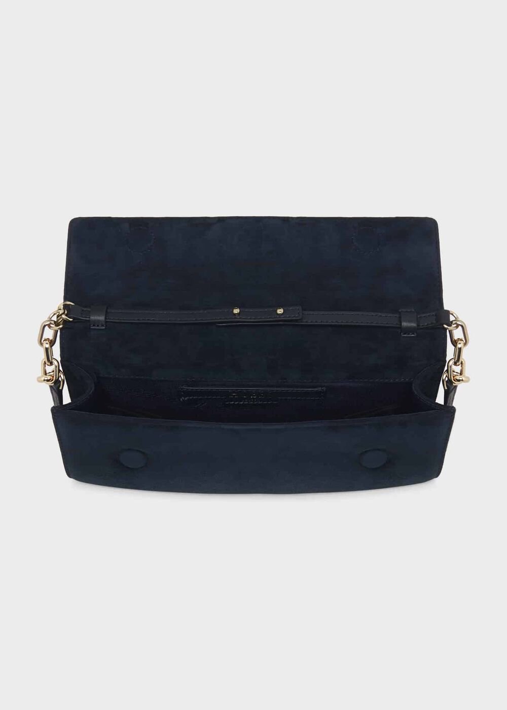 Evesham Suede Clutch Bag, Navy, hi-res