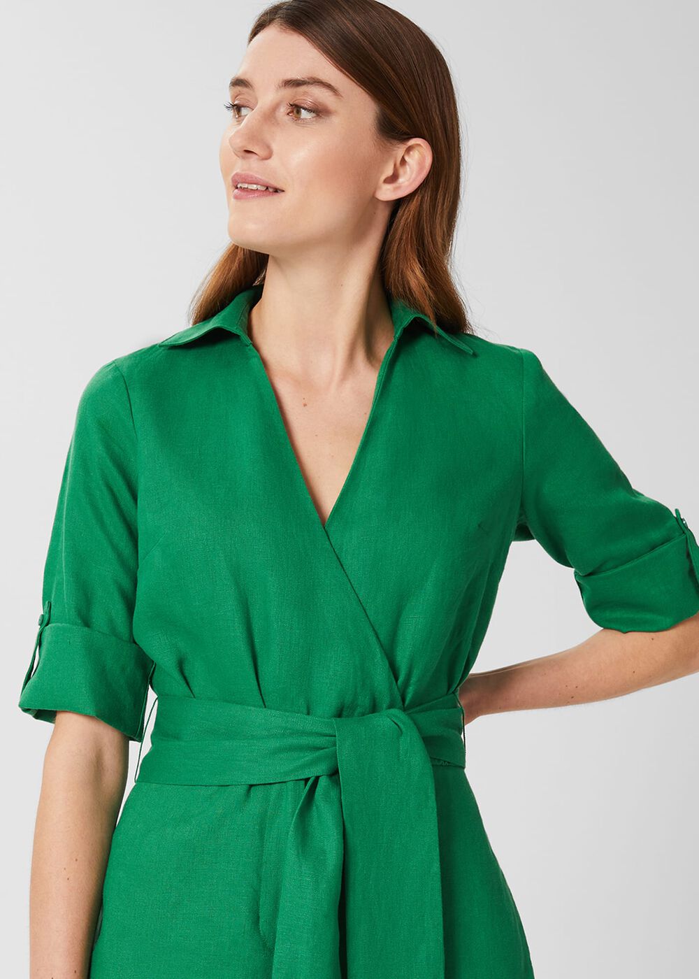 Tazmin Linen Jumpsuit , Amazon Green, hi-res