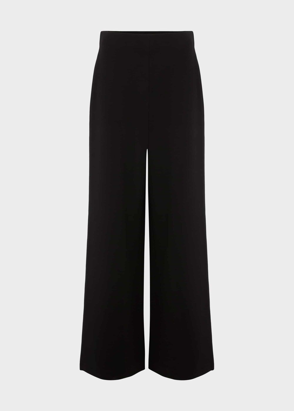 Petite Pippa Jersey Wide Leg Trousers, Black, hi-res