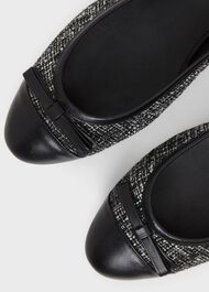 Diana Ballet Flats, Black Ivory, hi-res