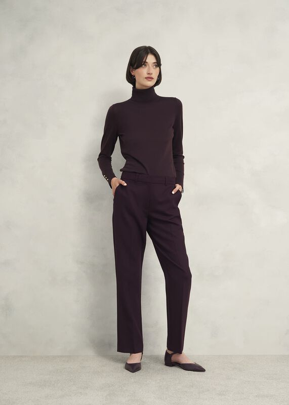 Lara Merino Wool Roll Neck Sweater