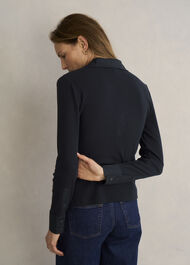 Lennox Ribbed Shirt, Hobbs Navy, hi-res