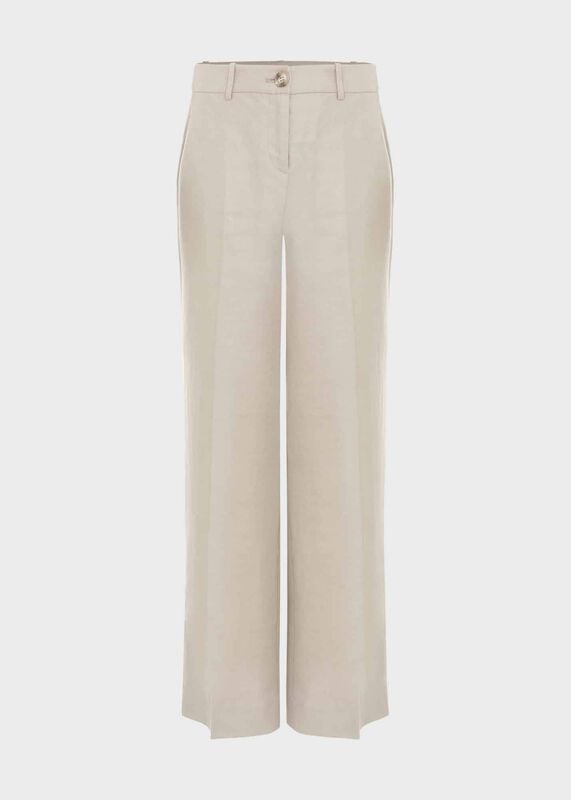 Roberta Wide Linen Trousers
