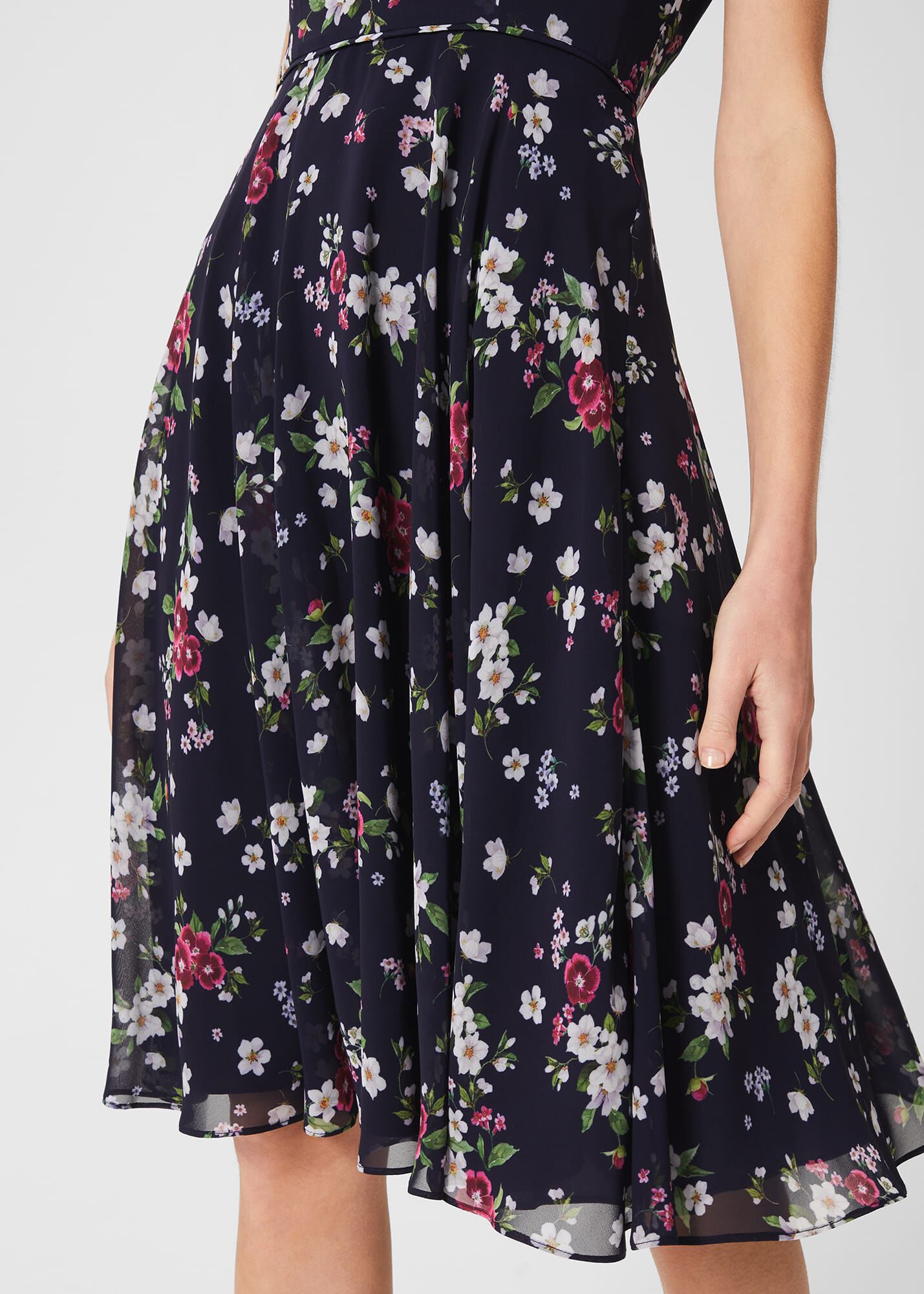 Lauren Floral Fit And Flare Dress |