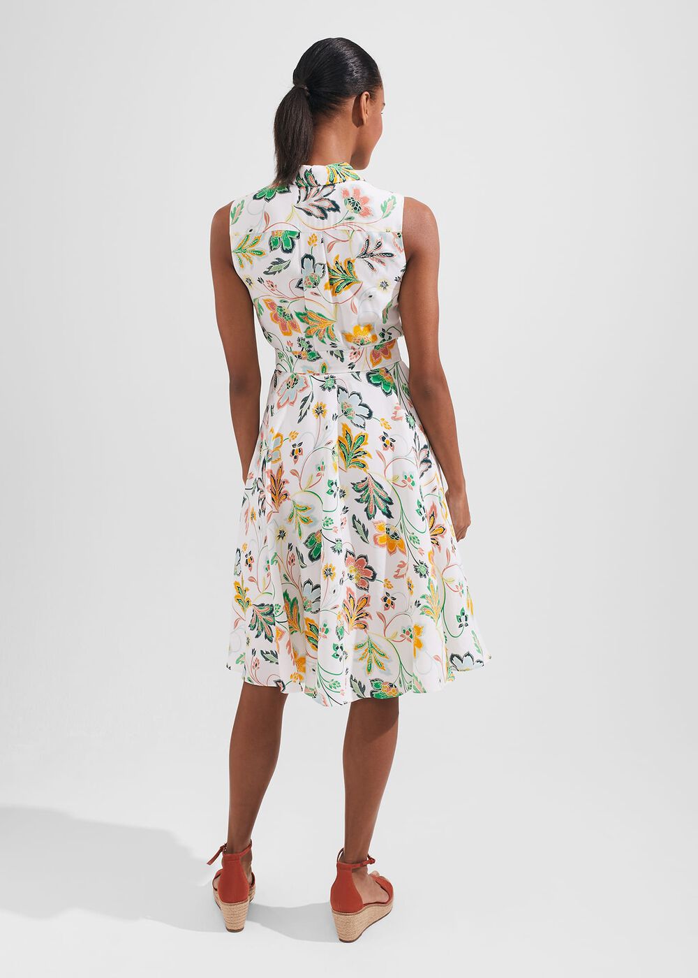Petite Belinda Dress, White Multi, hi-res