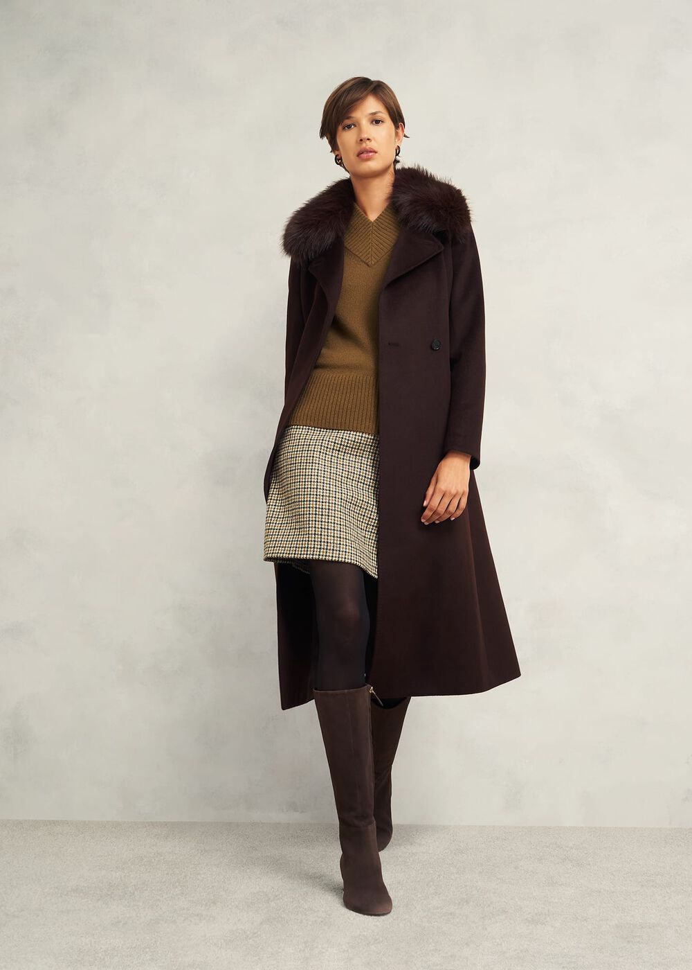 Becky Wool Blend Jumper, Toffee, hi-res