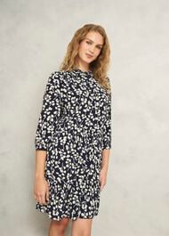 Lacey Dress, Navy Cream, hi-res