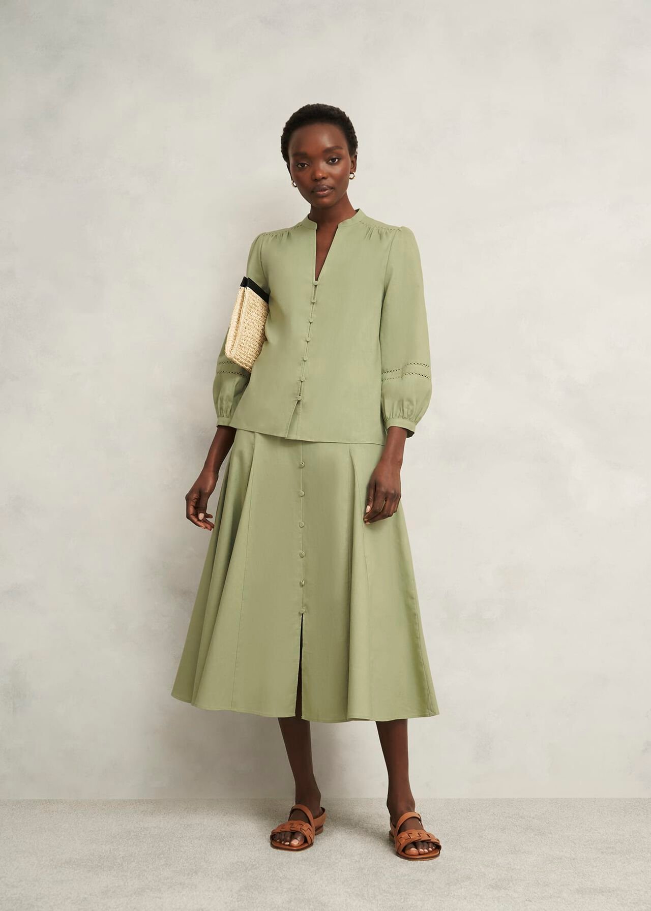 Emberlynn Blouse, Pale Sage, hi-res
