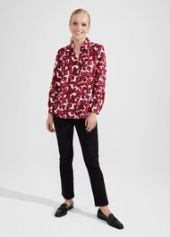 Livia Blouse, Pink Ivory, hi-res