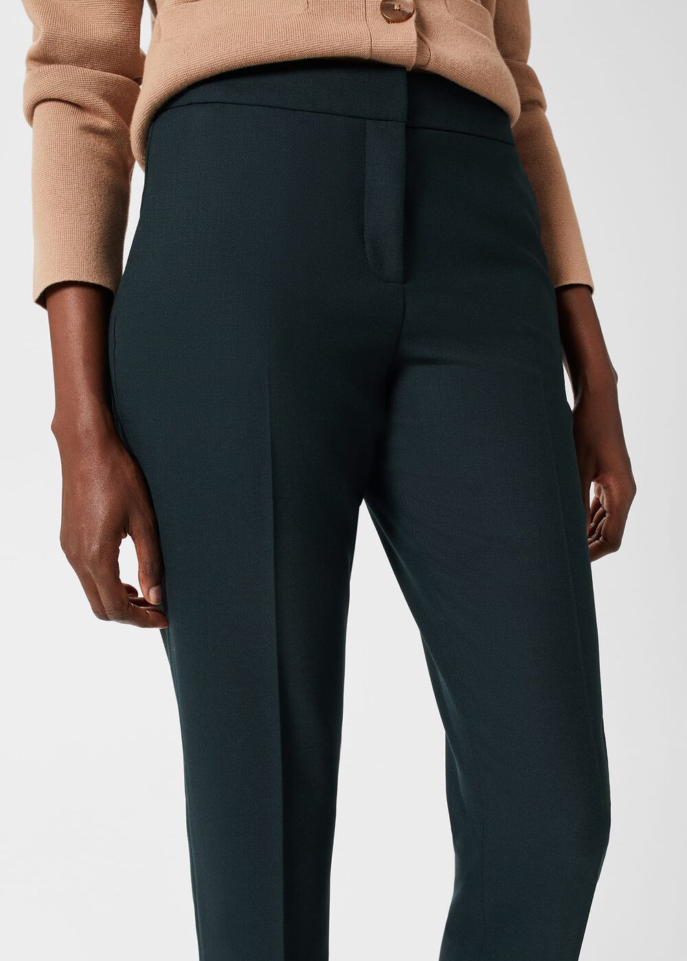Gael Wool Blend Pants, Deep Pine Green, hi-res
