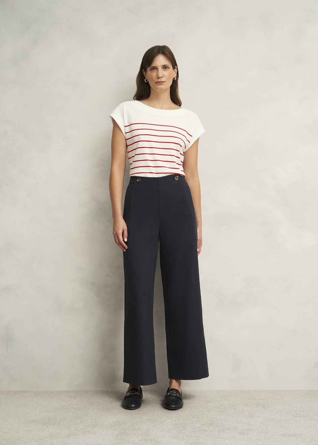 Petite Kimmi Crop Pants, Navy, hi-res