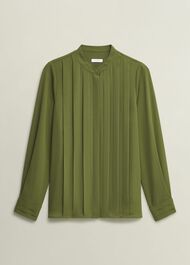 Arizona Blouse, Moss Green, hi-res
