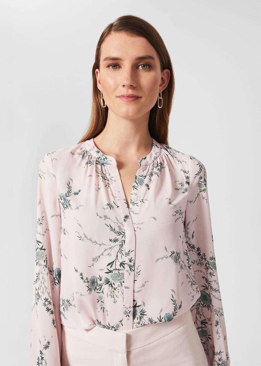 Khloe Floral Top, Pink Multi, hi-res