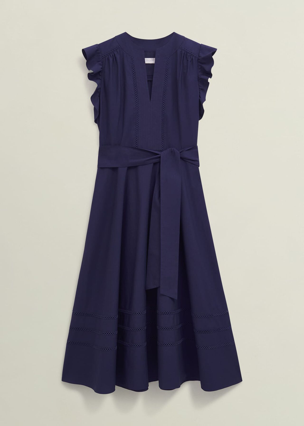 Vanessa Cotton Dress, True Navy, hi-res