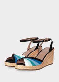 Wimbledon Wedge, Blue Multi, hi-res