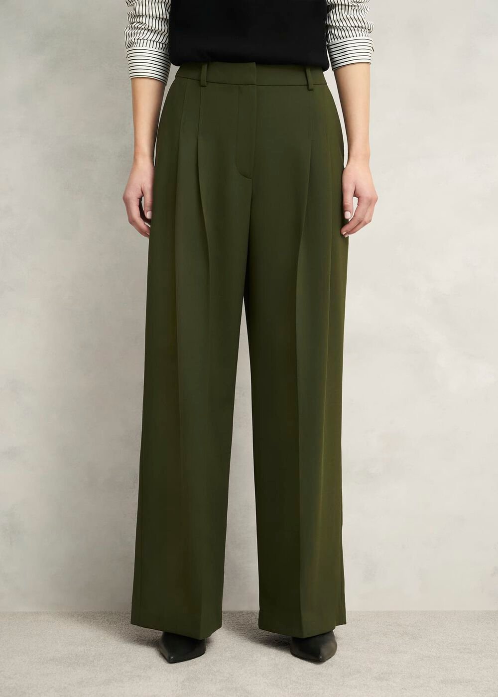 Alya Wide Pants, Dark Fern Green, hi-res