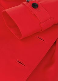 Ella Water Resistant Trench Coat, Red, hi-res