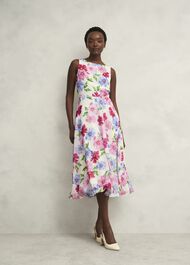 Petite Carly Dress, Ivory Multi, hi-res