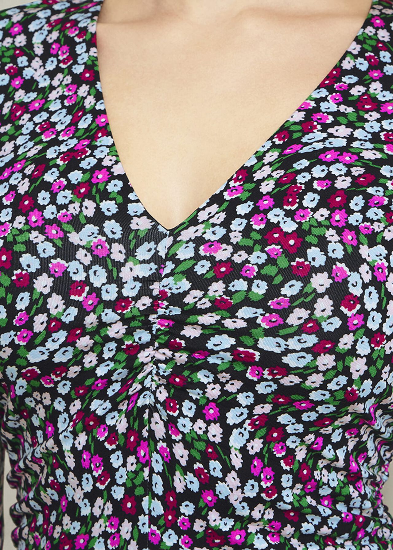 Flo Jersey Dress, Pink Multi, hi-res