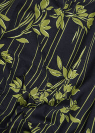 Julia Printed Top, Navy Green, hi-res