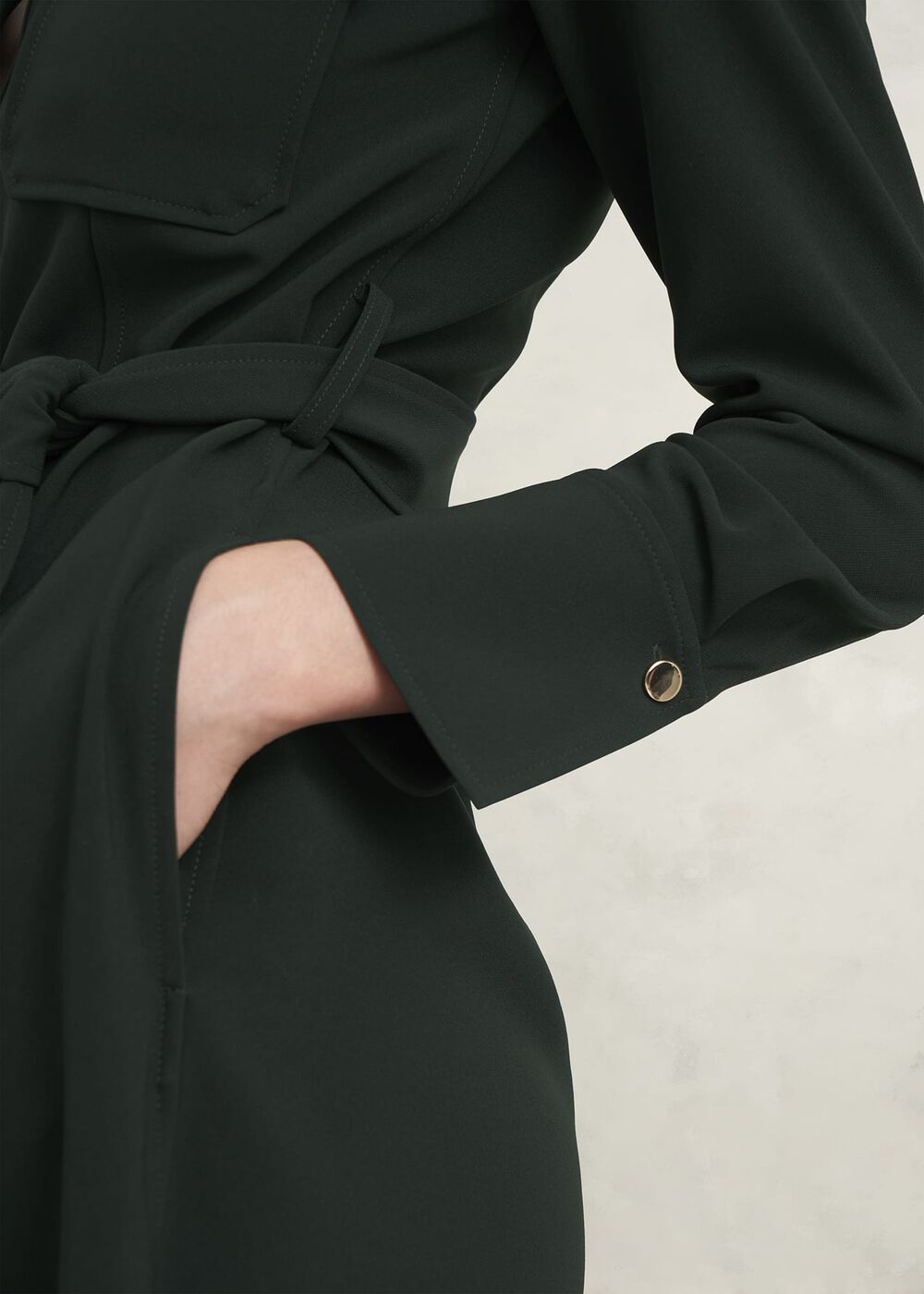 Pricilla Shirt Dress, Rich Green, hi-res