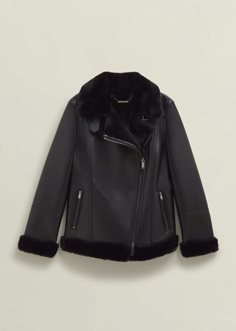 Ali Biker Jacket, Hobbs Black, hi-res