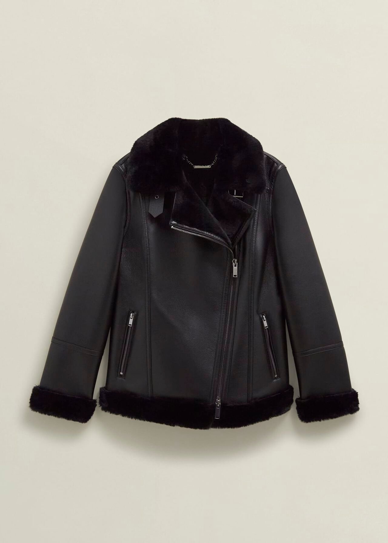 Ali Biker Jacket, Hobbs Black, hi-res
