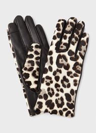 Emma Leather Glove, Snow Leopard, hi-res