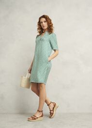 Lucille Dress, Green Ivory, hi-res