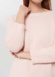 June Cotton Sweater, Pale Pink, hi-res