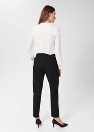 Gael Wool Blend Trousers, Black, hi-res