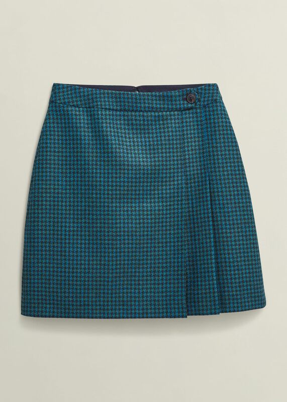 Leah Wool Kilt Skirt