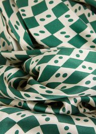 Parcevall Silk Dress, Green Cream, hi-res