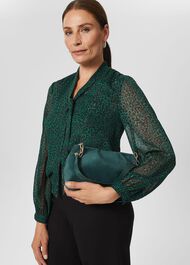 Clifton Clutch Bag, Evergreen, hi-res