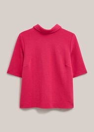 Tali Textured Top, Berry Pink, hi-res