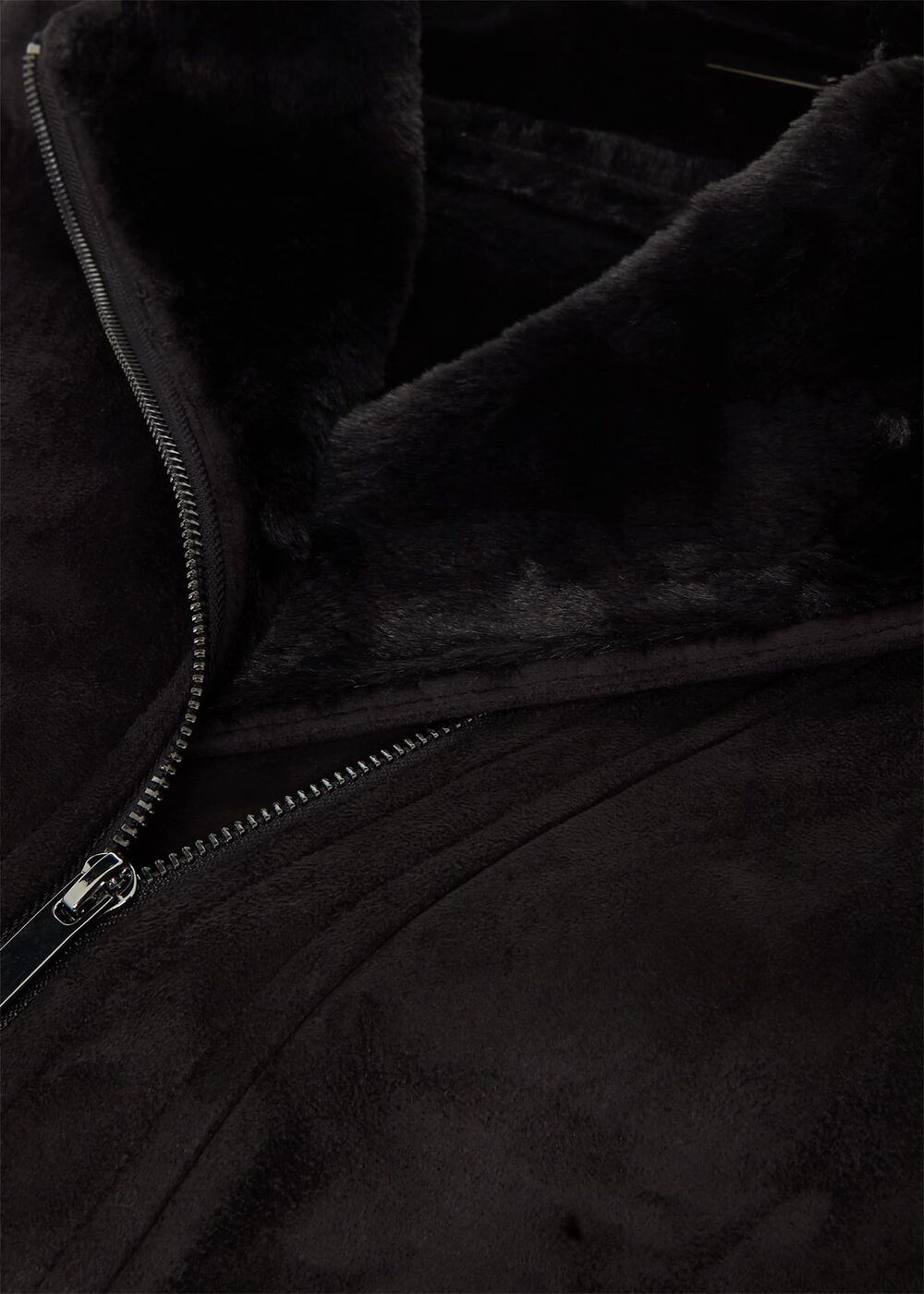 Alana Fur Jacket, Black, hi-res