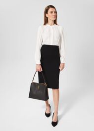 Bella Dress, Ivory Black, hi-res