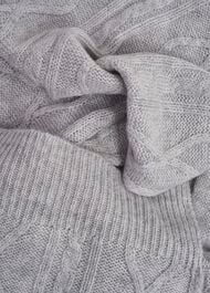 Steph Wool Scarf, Pale Grey, hi-res