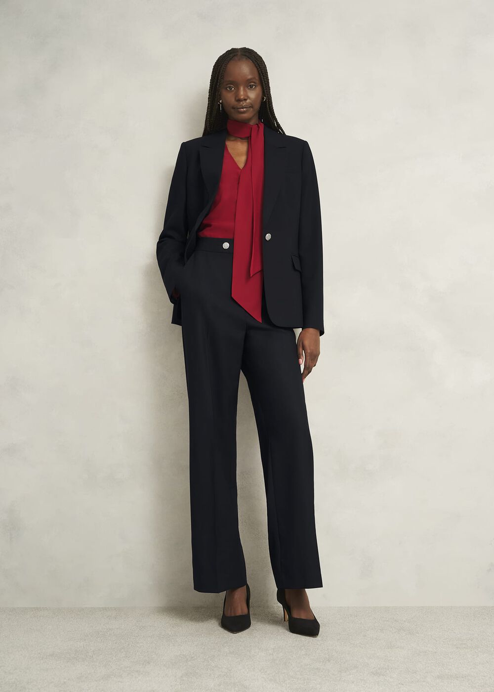 Heidi Wool Blend Pants, Black, hi-res