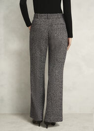 Marlyn Wool Jersey Pants, Black White, hi-res