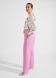 Felicity Wide Leg Trousers, Carnation Pink, hi-res