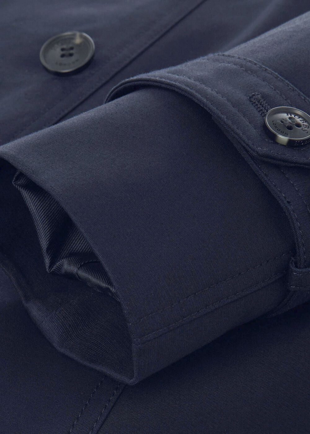 Saskia Water Resistant Trench Coat, Navy, hi-res