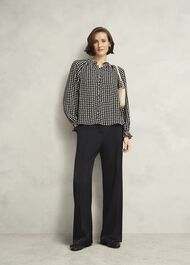 Howley Wide Pants, Black, hi-res