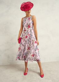 Carly Dress, Pale Pink Multi, hi-res