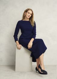 Leonora Dress, Navy, hi-res