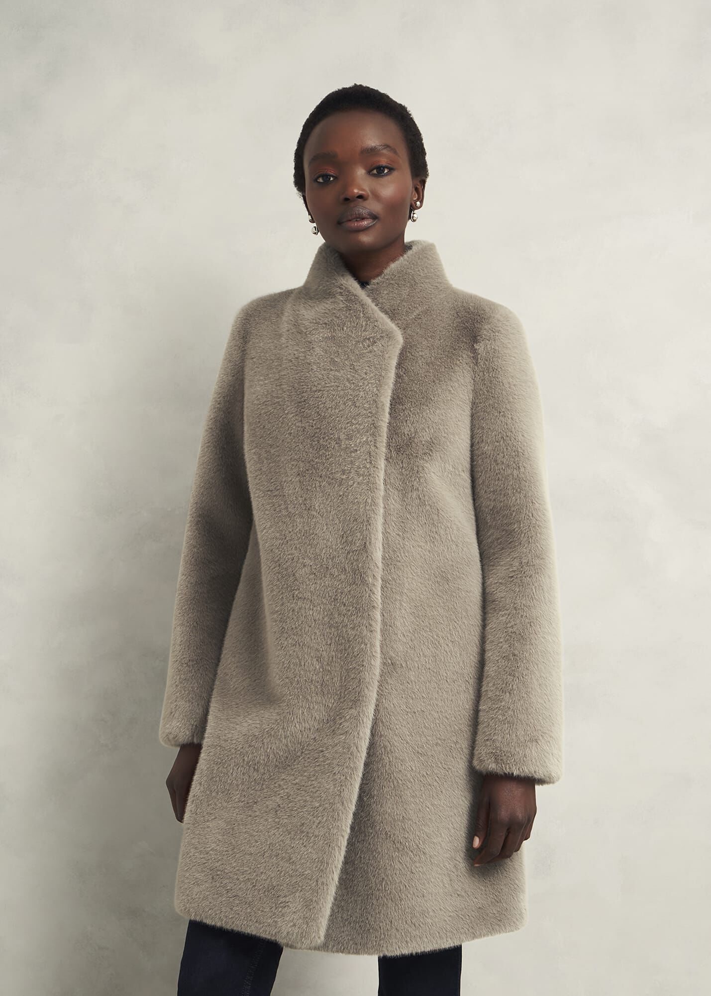 Tarini Faux Fur Coat | Hobbs US |