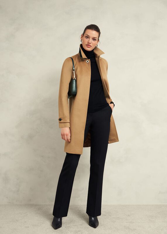 Vivienne Wool Coat, Warm Beige Vivienne Wool Coat