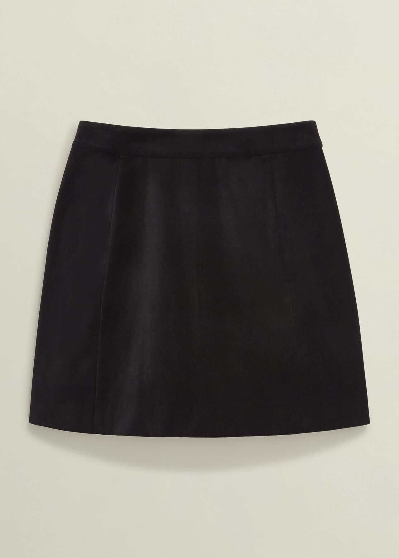 Izzy Velvet Skirt, Black, hi-res